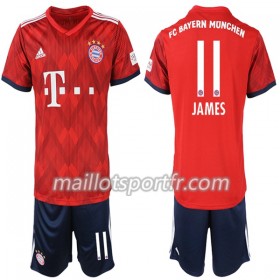 Maillot de Foot Bayern Munich James Rodriguez 11 Enfant Domicile 2018/19